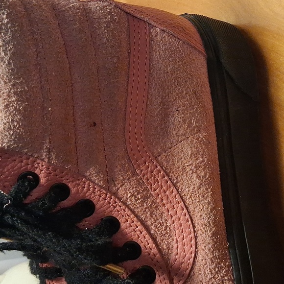 Vans Vintage Pink Suede High Tops Size 9.5 Women's - Picture 5 of 14